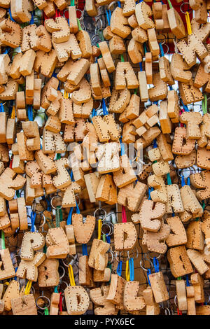 Colorful Letters of Alphabet made of wood Stock Photo - Alamy