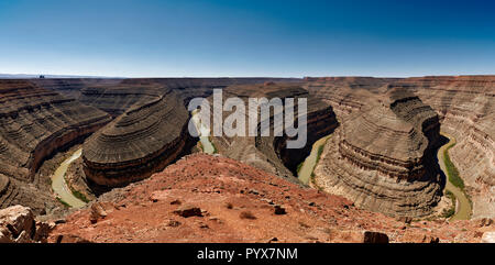 Goosenecks State Park, San Juan River , Utah, USA, North America Stock Photo