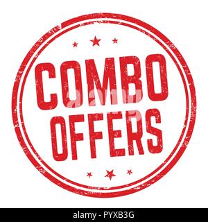 Combo offers label or sticker on white background, vector illustration  Stock Vector Image & Art - Alamy