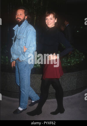 LOS ANGELES, CA - NOVEMBER 9: Director Robert Lieberman and actress Marilu Henner attend the Screening of the CBS Made-for-Televion Movie 'The Man Upstairs' on November 9, 1992 at the DGA Theatre in Los Angeles, California. Photo by Barry King/Alamy Stock Photo Stock Photo