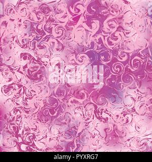 Marble pink abstract background. Digital painted vector marbled texture. Stock Vector