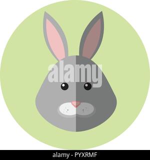 Vector bunny portrait Stock Vector