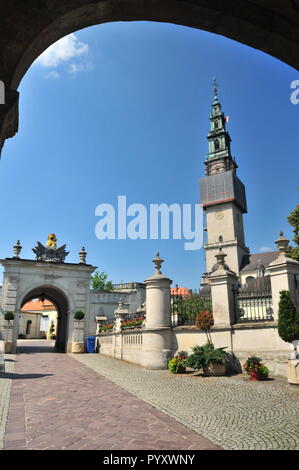 Czestochowa, Poland, June 2018. Jasna Gora sanctuary, Monastery in Czestochowa, Very important and most popular pilgrimary place in Poland. Monastery Stock Photo