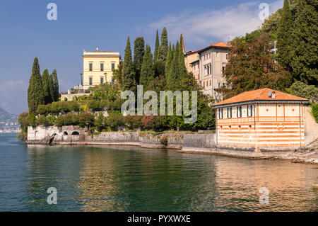 Gardens and buildings of Villa Monastero at Varenna on Lake Como, Italy Stock Photo