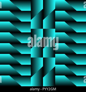Neon geometric pattern for the stingy in the form of a ladder for wealth. Stock Vector