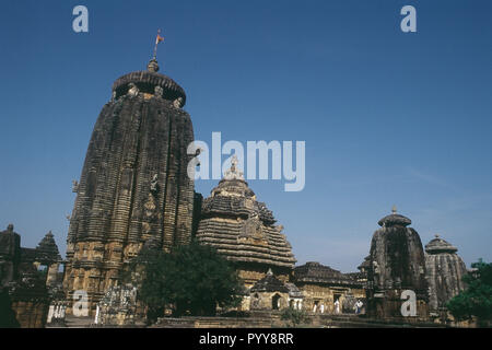 Lingaraj Temple, Bhubaneswar, Orissa, India, Asia Stock Photo