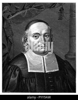 Gerhardt, Paul (1607-1676), Protestant-Lutheran theologian and hymn writer,   1881 Stock Photo