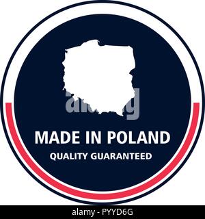 Made in Poland quality stamp. Vector illustration Stock Vector