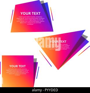 Style text templates speed origami for banner Vector Text Label Stock ...