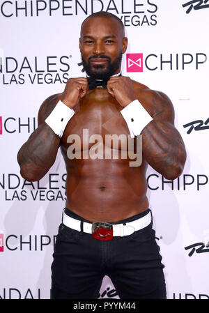 Beckford's Back! International Super Model, Fashion Icon and Actor Tyson Beckford Returns To Chippendales Las Vegas as Celebrity Guest Host at Rio All-Suite Hotel & Casino with Red Carpet Event.  Featuring: Tyson Beckford Where: Las Vegas, Nevada, United States When: 29 Sep 2018 Credit: Judy Eddy/WENN.com Stock Photo