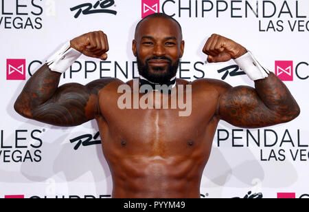 Beckford's Back! International Super Model, Fashion Icon and Actor Tyson Beckford Returns To Chippendales Las Vegas as Celebrity Guest Host at Rio All-Suite Hotel & Casino with Red Carpet Event.  Featuring: Tyson Beckford Where: Las Vegas, Nevada, United States When: 29 Sep 2018 Credit: Judy Eddy/WENN.com Stock Photo