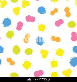 illustration. Background of multi-colored blots of ink Stock Vector