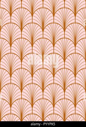Art deco geometric seamless vector pattern. Stock Vector