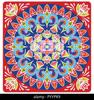 Costa rica ox cart wheel design vector background. Stock Vector
