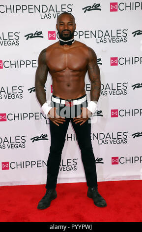 Beckford's Back! International Super Model, Fashion Icon and Actor Tyson Beckford Returns To Chippendales Las Vegas as Celebrity Guest Host at Rio All-Suite Hotel & Casino with Red Carpet Event.  Featuring: Tyson Beckford Where: Las Vegas, Nevada, United States When: 29 Sep 2018 Credit: DJDM/WENN.com Stock Photo