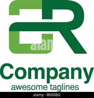 creative initial letter ar logo vector concept element Stock Vector