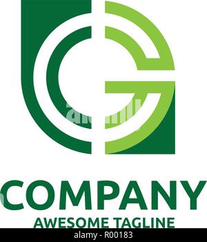simple modern creative letter G as target icon vector, letter G logo concept Stock Vector