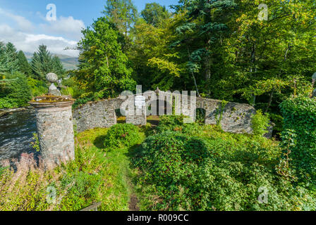 Clan Macnab's burial ground at Inchbuie in Killin, Trossachs, Scotland Stock Photo