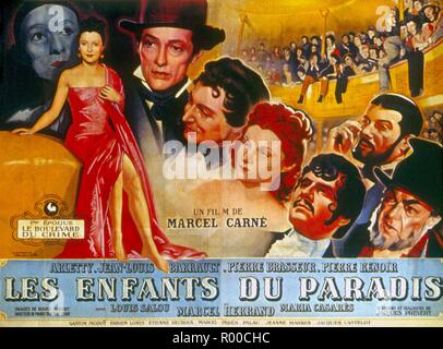 Les Enfants du Paradis Year : 1945 - France Director : Marcel Carne Arletty, Pierre Brasseur Poster (Fr) Stock Photo