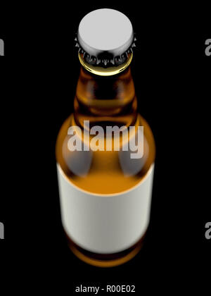 Download Generic beer bottle with blank label served by bartender ... Yellowimages Mockups