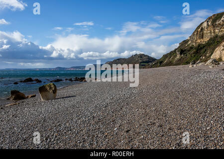 Branscombe Beach near Seaton in Devon in South England Stock Photo