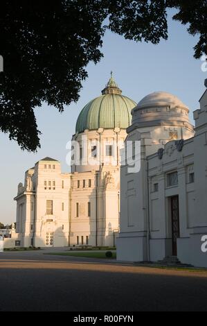 Wien, Zentralfriedhof, Karl-Borromäus-Kirche (auch Dr.-Karl-Lueger-Gedächtniskirche), Max Hegele 1908-1910 Stock Photo