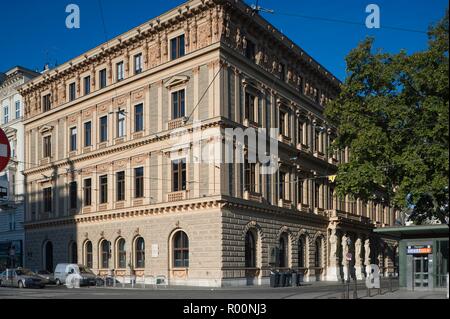 Wien, Ringstraße, Palais Epstein, Architekt Theophil Hansen 1873 - Vienna, Ringstrasse, Palais Epstein, Architect Theophil Hansen 1873 Stock Photo