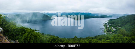 Edersee is an  reservoir in Waldeck-Frankenberg, Hesse, Germany Stock Photo