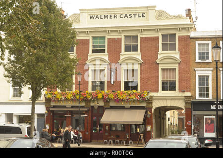 The Walmer Castle pub in Notting Hill, which has reportedly been purchased for £3 million by David Beckham and Guy Ritchie.  Featuring: Walmer Castle pub, General view Where: London, United Kingdom When: 30 Sep 2018 Credit: WENN.com