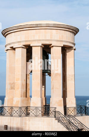 Around Malta - Seige Bell Memorial, Valletta, commemorating the civilian & military deaths during WW2 Stock Photo