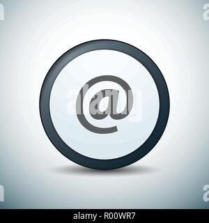 Contact send email button illustration label sign Stock Vector