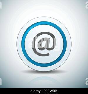 Contact send email button illustration label sign Stock Vector