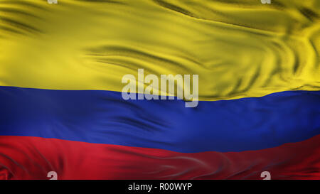 COLOMBIA Realistic Waving Flag Background Stock Photo