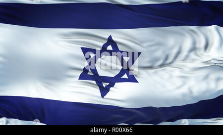 Israel Flag - Realistic Waving Fabric Flag Stock Photo - Alamy