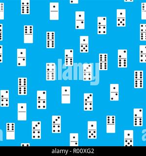 Dominos bones seamless pattern, flat vector illustration Stock Vector