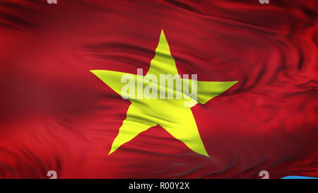 VIETNAM Realistic Waving Flag Background Stock Photo