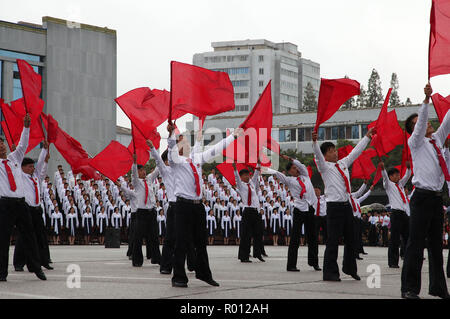 70th Anniversary celebrations at Wonsan in North Korrea Stock Photo