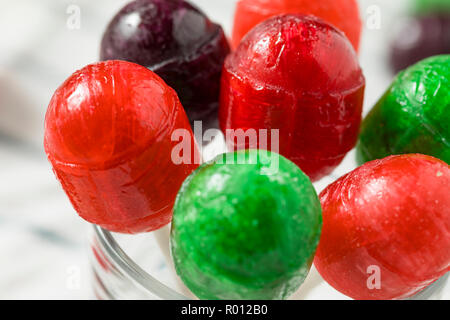 Sweet Homemade Sugar Sucker Candy on a Stick Stock Photo