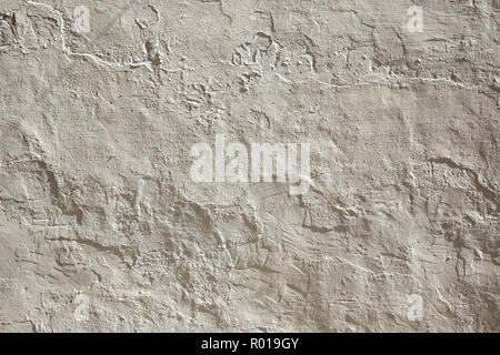 White wall whitewashed with lime in Mediterranean area Stock Photo