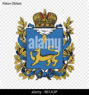 Pskov Oblast Flag Russian Federation Vector Illustration Stock Vector Image Art Alamy