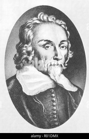 William Harvey (1578 – 1657) English physician who made seminal contributions in anatomy and physiology. Stock Photo