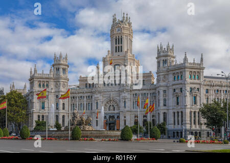 Madrid, Palacio de Comunicaciones, Spain, Europe Stock Photo