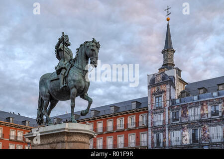 Madrid, Plaza Mayor, Spain, Europe Stock Photo