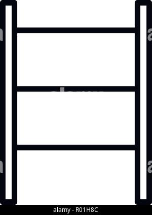 Scaffold scale icon, outline style Stock Vector