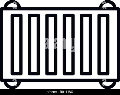 Industrial scaffold icon, outline style Stock Vector