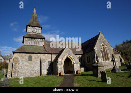 Norton,UK,1ST November 2018, Preparations for Remembrance Sunday with a Poppy display in the Parish Church of St Andrew, Norton,Powys,Wales. This year celebrates 100 years since the First World War.Credit: Keith Larby/Alamy Live News Stock Photo