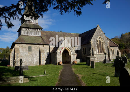 Norton,UK,1ST November 2018, Preparations for Remembrance Sunday with a Poppy display in the Parish Church of St Andrew, Norton,Powys,Wales. This year celebrates 100 years since the First World War.Credit: Keith Larby/Alamy Live News Stock Photo