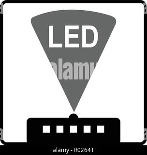 Symbol of light-emitting diode (LED) vector Stock Vector