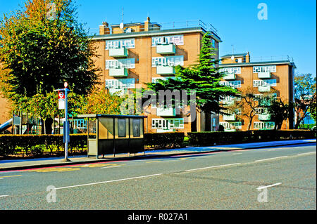 Flats, Bromley Road, Catford, Borough of Lewisham, London, England Stock Photo