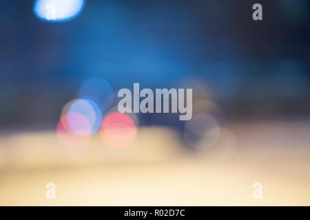 haze and lights soft focus blur Stock Photo